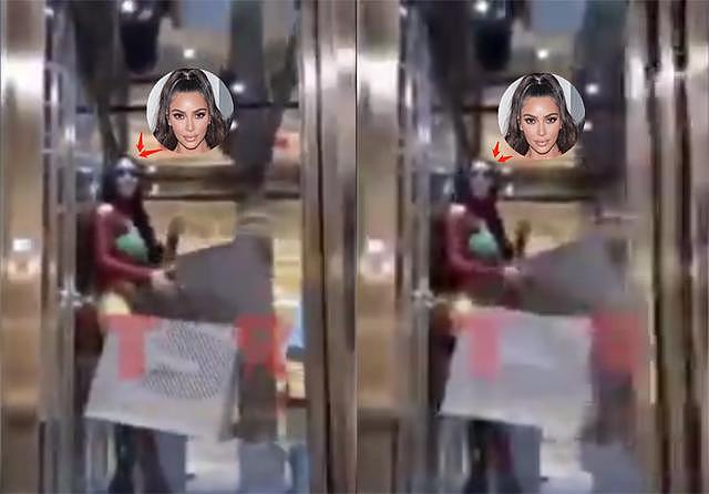卡戴珊透明电梯激吻老公，发现偷拍后两人反应太搞笑（组图） - 7