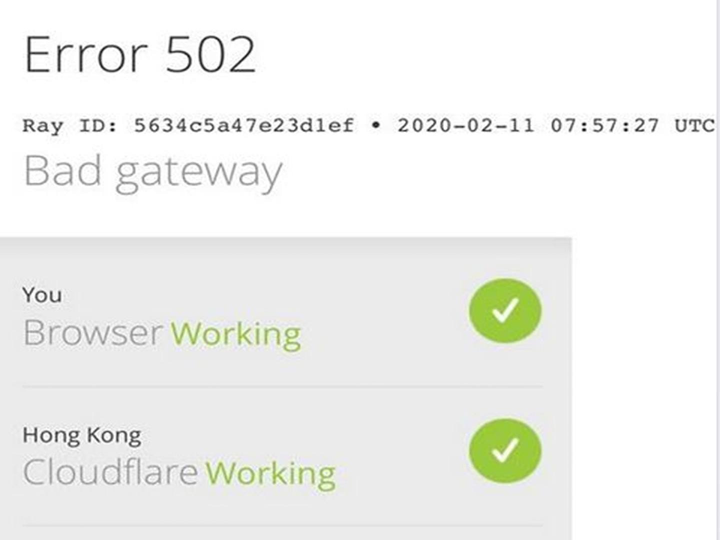 香港众志网站页面瘫痪。（香港众志网截图）