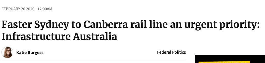 高铁真的要来了?“优先升级堪培拉-悉尼铁路”! 澳2900亿史上最大基建计划助力! - 4