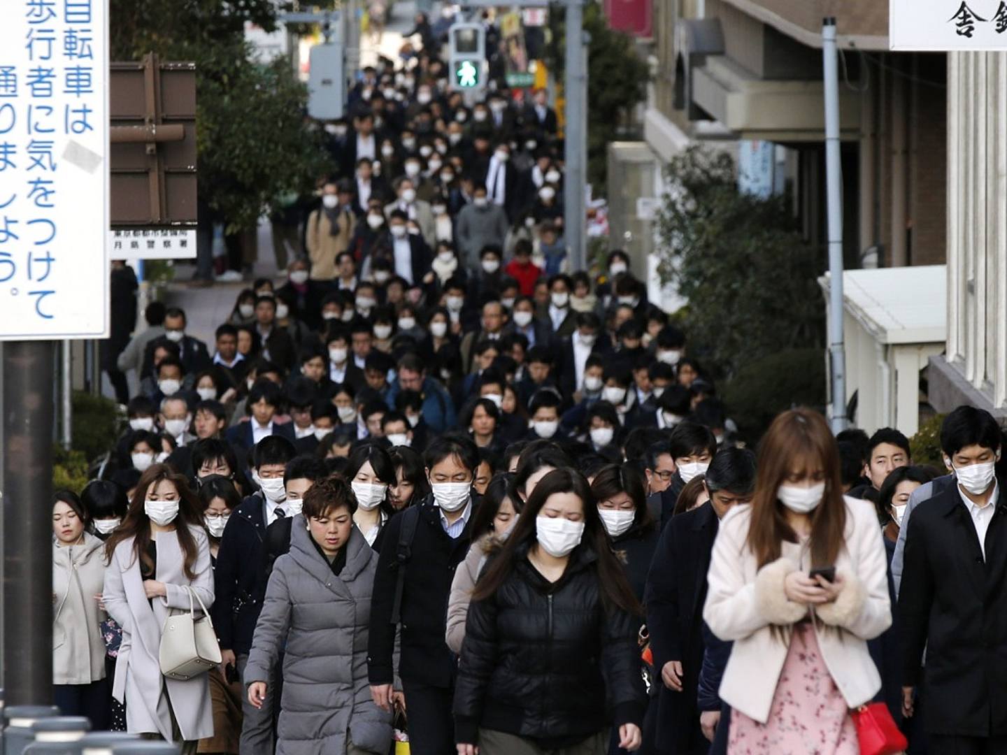 日本新冠肺炎确诊人数持续增加，疫情防控形势处在关键期。（AP）