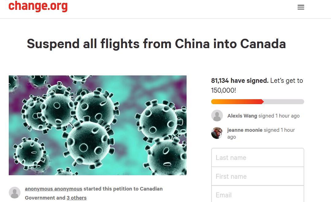 加拿大又确诊2例！超8万人请愿全面禁止中国人之境！政府却这么说…（组图） - 10