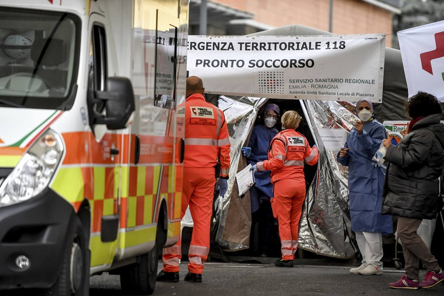 意大利成欧洲爆发中心，确诊病例653例，蔓延至13个区。（AP）