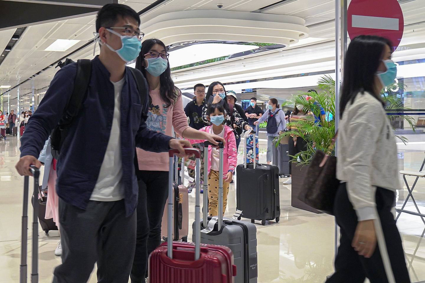 新加坡樟宜机场采取了严格的入境检测措施，但是国内并未封城。（Getty）