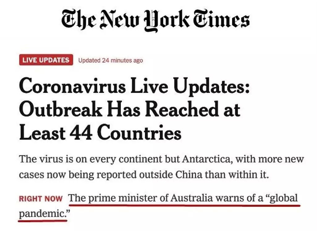 澳总理抢先宣布新冠疫情为“Pandemic”，世卫组织都想骂街了？！（组图） - 1