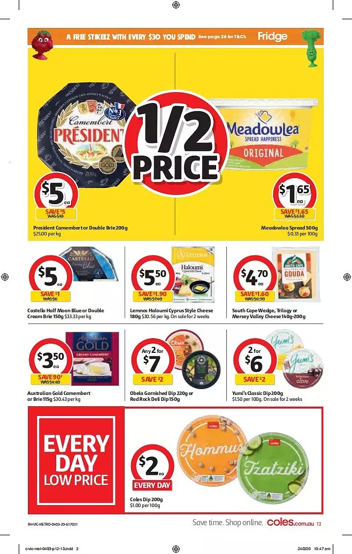 Coles 3月4日-3月10日折扣，卫生纸、清洁用品半价 - 13