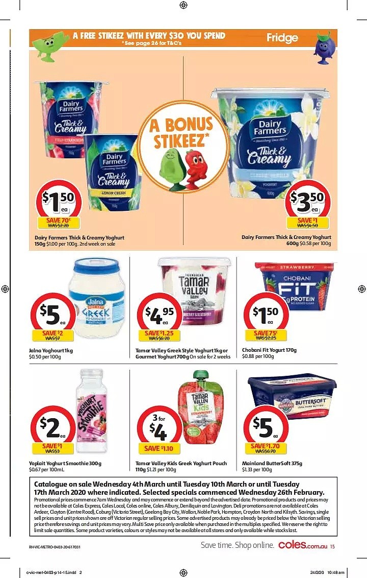 Coles 3月4日-3月10日折扣，卫生纸、清洁用品半价 - 15