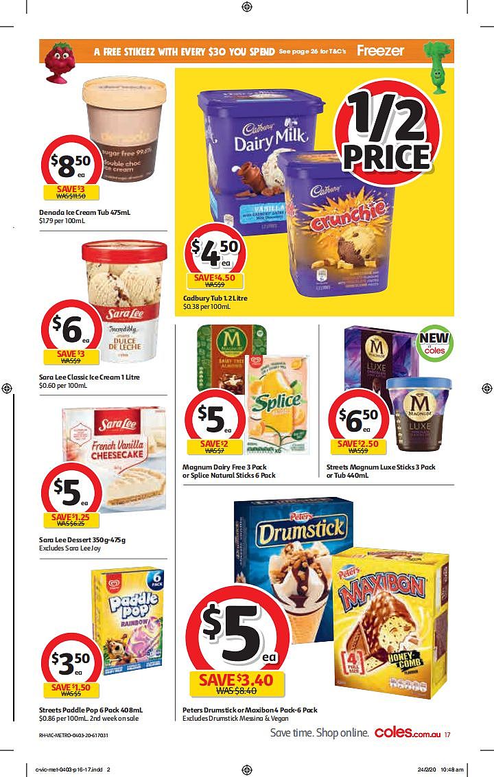 Coles 3月4日-3月10日折扣，卫生纸、清洁用品半价 - 17