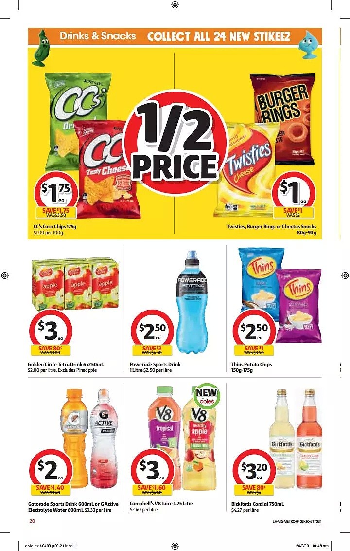 Coles 3月4日-3月10日折扣，卫生纸、清洁用品半价 - 20