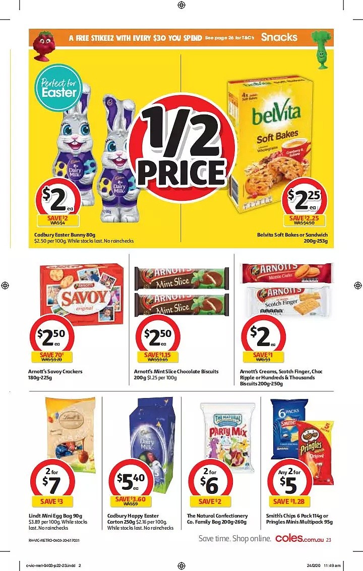 Coles 3月4日-3月10日折扣，卫生纸、清洁用品半价 - 23