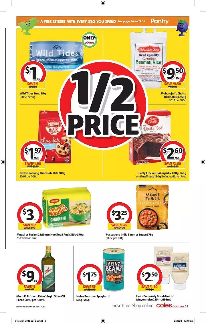 Coles 3月4日-3月10日折扣，卫生纸、清洁用品半价 - 25