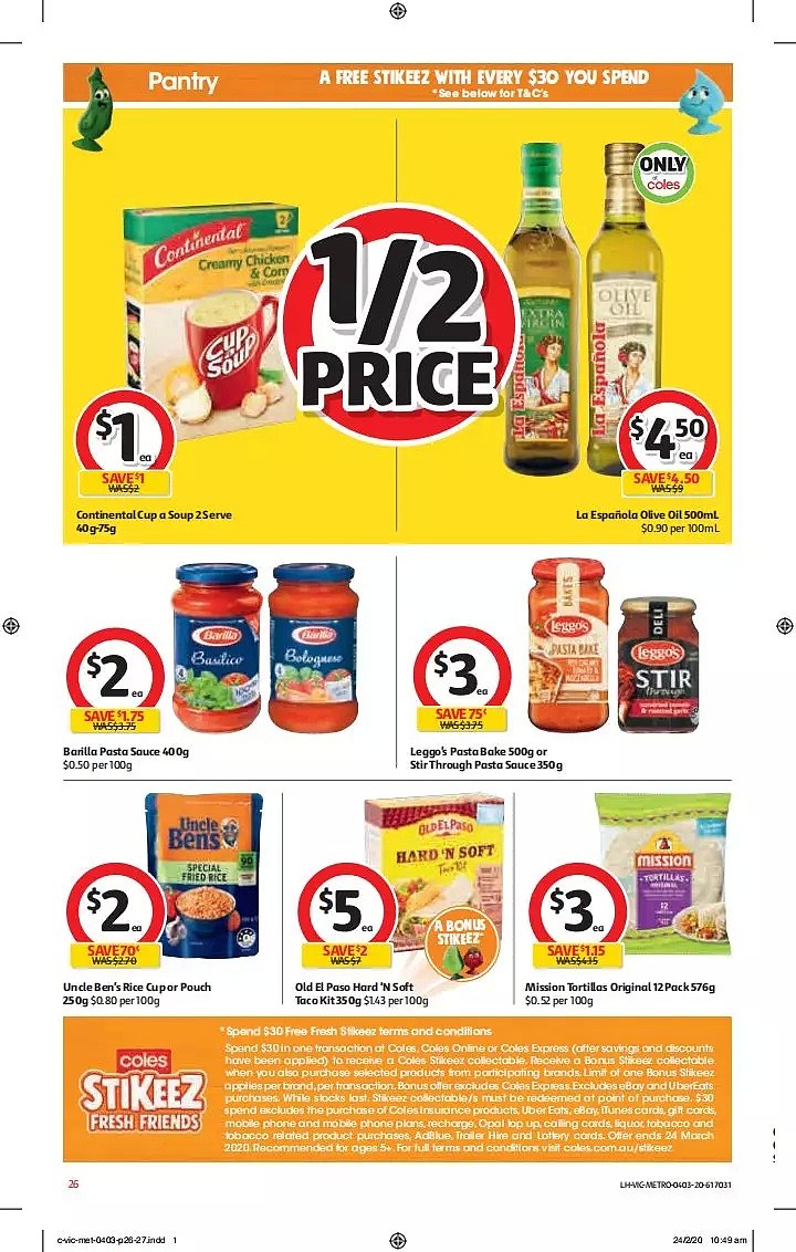 Coles 3月4日-3月10日折扣，卫生纸、清洁用品半价 - 26