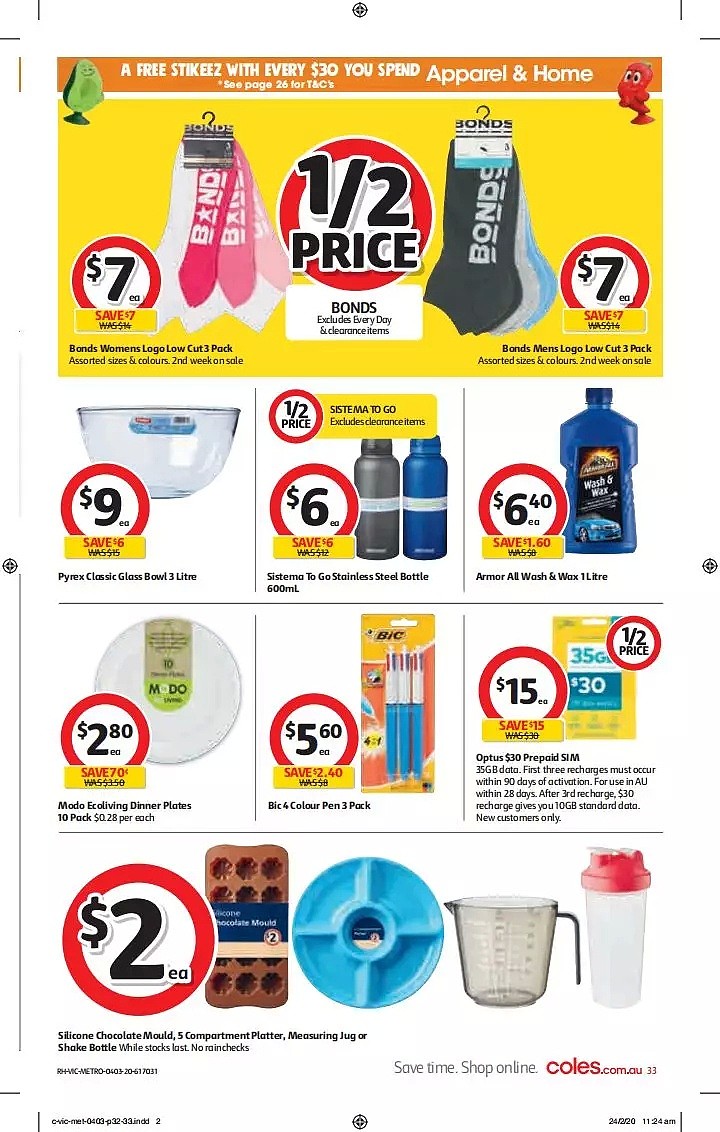 Coles 3月4日-3月10日折扣，卫生纸、清洁用品半价 - 33