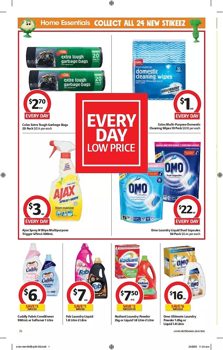 Coles 3月4日-3月10日折扣，卫生纸、清洁用品半价 - 34