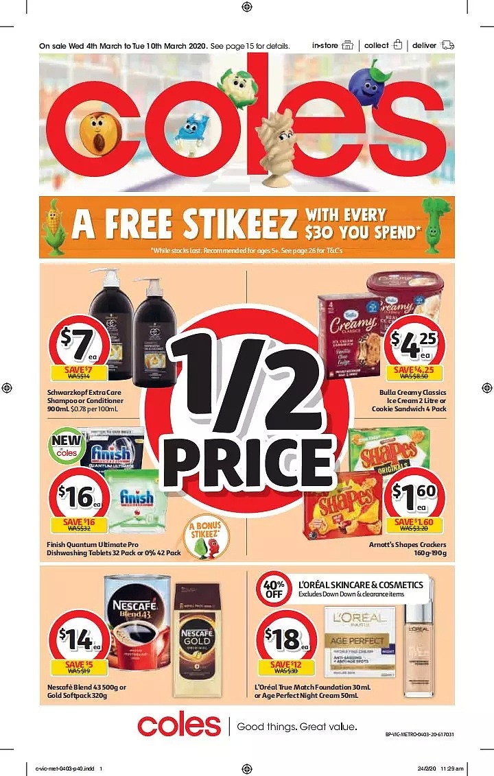 Coles 3月4日-3月10日折扣，卫生纸、清洁用品半价 - 40