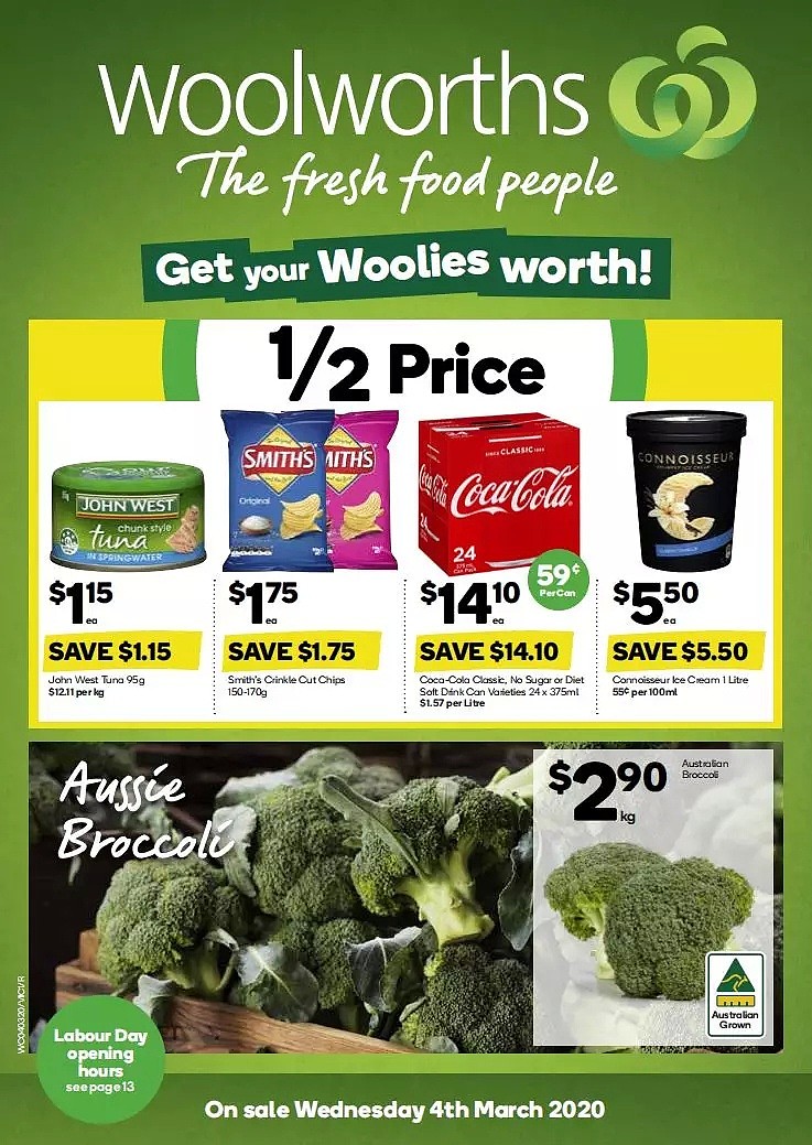 Woolworths 3月4日-3月10日折扣，10kg红米打折 - 1