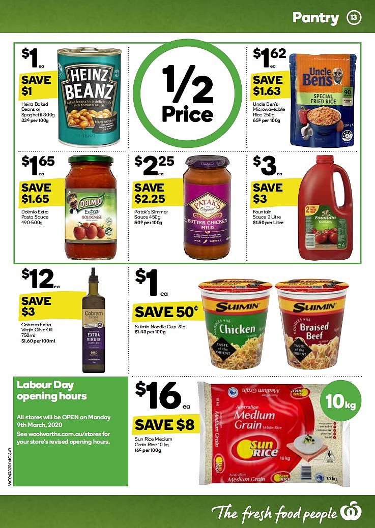 Woolworths 3月4日-3月10日折扣，10kg红米打折 - 13