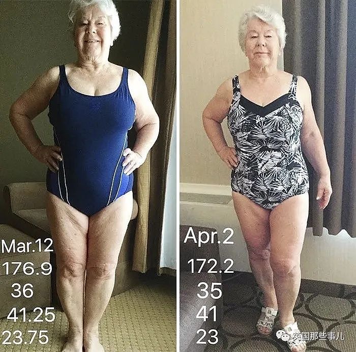 【健身】胖奶奶从70岁开始撸铁健身，3年后身材居然如此好看！（组图） - 10