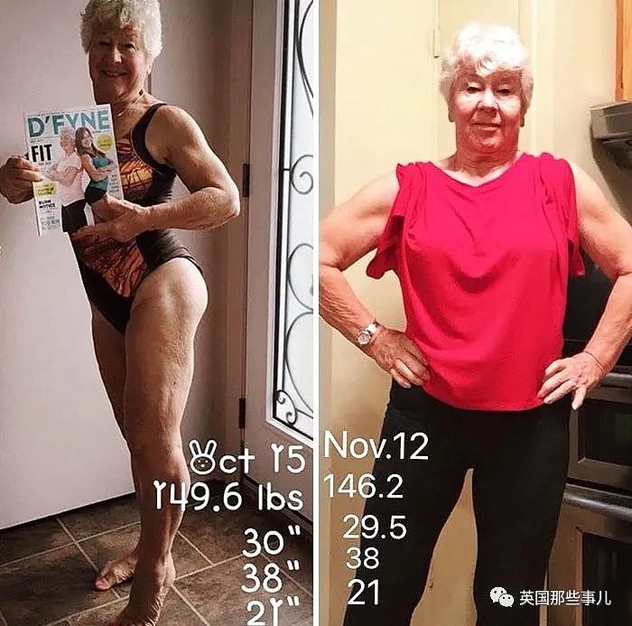 【健身】胖奶奶从70岁开始撸铁健身，3年后身材居然如此好看！（组图） - 12