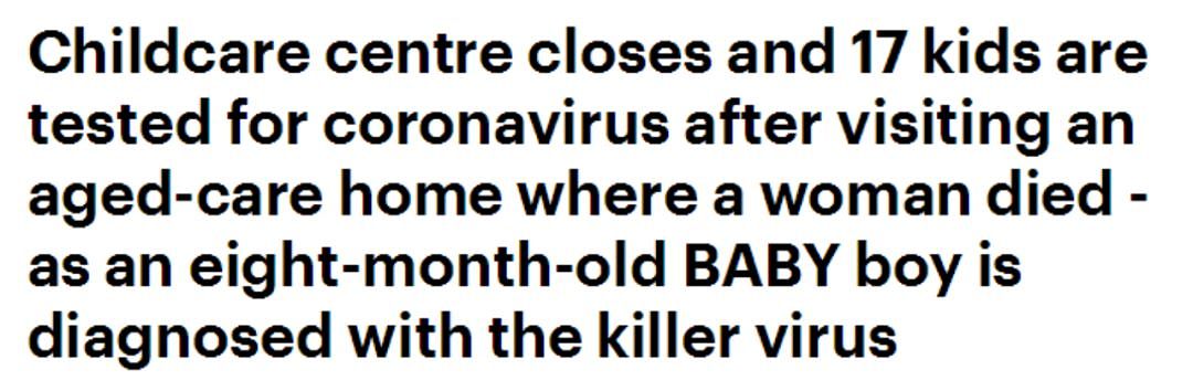 澳8个月大婴儿确诊，幼儿园17名孩子接受冠状病毒检测！最悲催的是...（组图） - 5