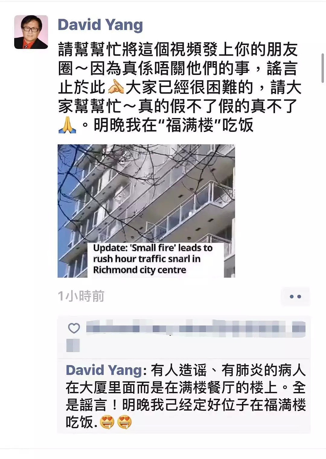 餐馆被造谣出现新冠病毒 隔壁顾客都吓跑了 华人老板发话！（组图） - 11