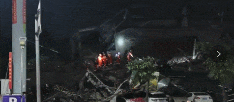 福建酒店坍塌现场图片曝光，消防紧急救援！已有43人获救（视频/组图） - 4