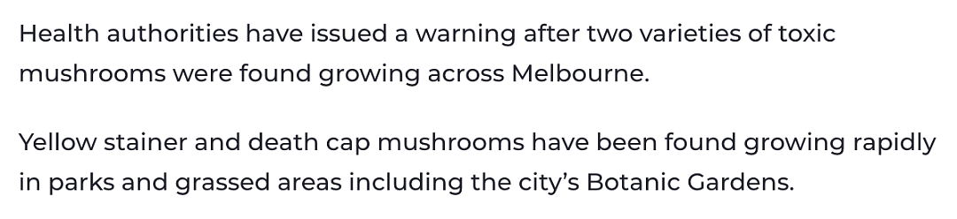 警告！全世界最毒蘑菇流入澳洲市场，误食一颗就致命！千万要当心（组图） - 4