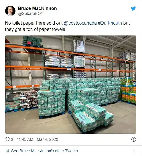加拿大也开始了！Costco纸巾被抢空！网友直呼买不到纸巾！（组图） - 5