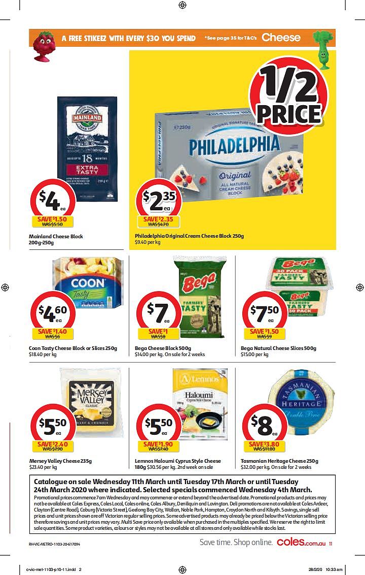 Coles 3月11日-3月17日折扣，厕纸、清洁用品半价 - 11