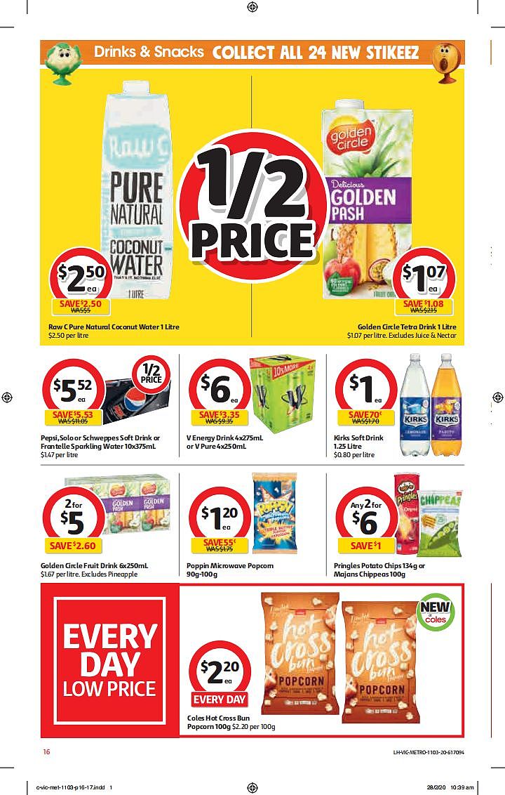 Coles 3月11日-3月17日折扣，厕纸、清洁用品半价 - 16