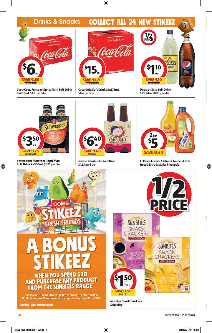 Coles 3月11日-3月17日折扣，厕纸、清洁用品半价 - 18