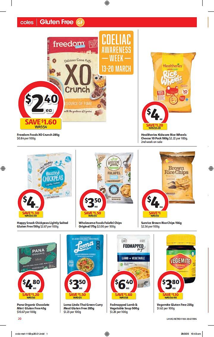 Coles 3月11日-3月17日折扣，厕纸、清洁用品半价 - 20