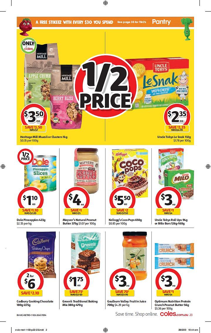 Coles 3月11日-3月17日折扣，厕纸、清洁用品半价 - 23