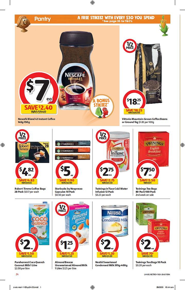 Coles 3月11日-3月17日折扣，厕纸、清洁用品半价 - 24