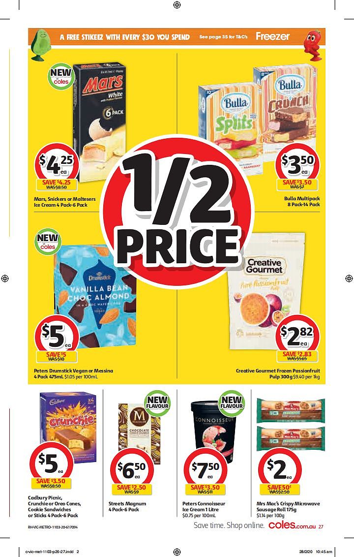 Coles 3月11日-3月17日折扣，厕纸、清洁用品半价 - 27