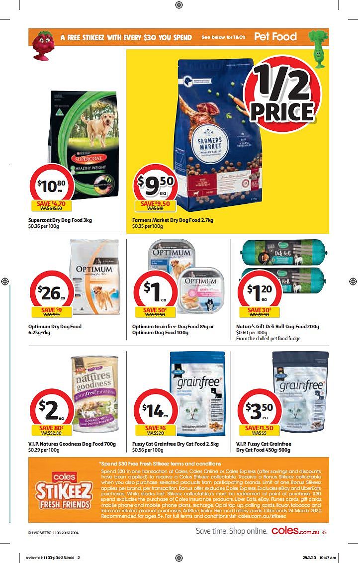 Coles 3月11日-3月17日折扣，厕纸、清洁用品半价 - 35