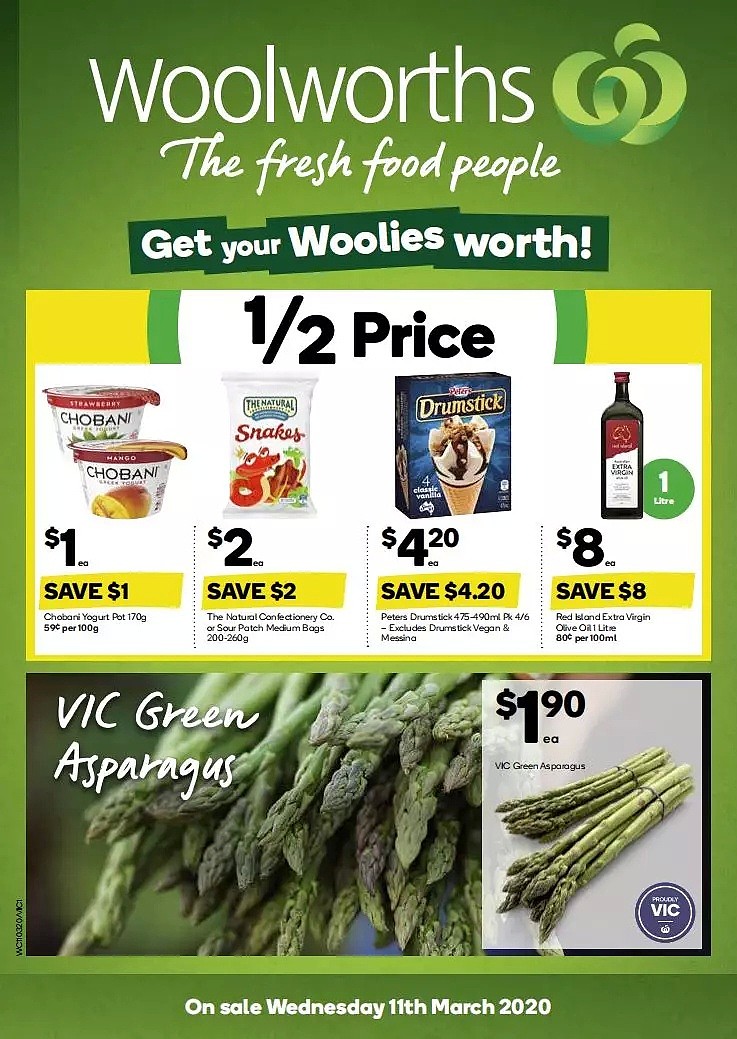 Woolworths 3月11日-3月17日折扣，厕纸、清洁手套、冷冻虾肉半价 - 1