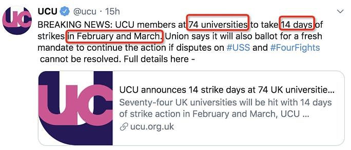 英国疫情危急时刻！74所大学却在联合游行罢工？真不要命了？（组图） - 5