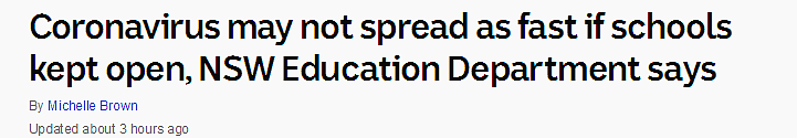 '关闭学校反会增加传播风险!' 澳洲教育部长说'学校不关闭'! 上万家长请愿停课无效！（组图） - 1