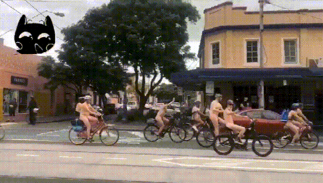 “只要我车骑得够快，病毒就追不上我” 今天，澳洲街头竟有人裸骑…（视频/组图） - 4