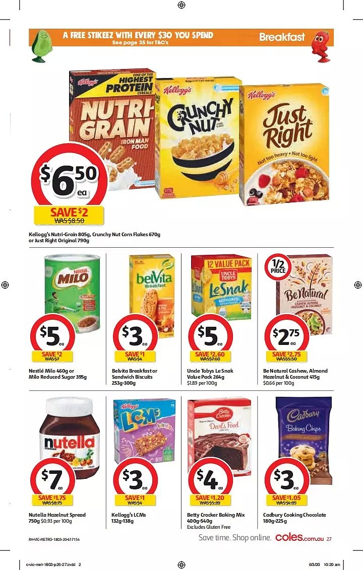 Coles 3月18日-3月24日折扣，饺子半价 - 27