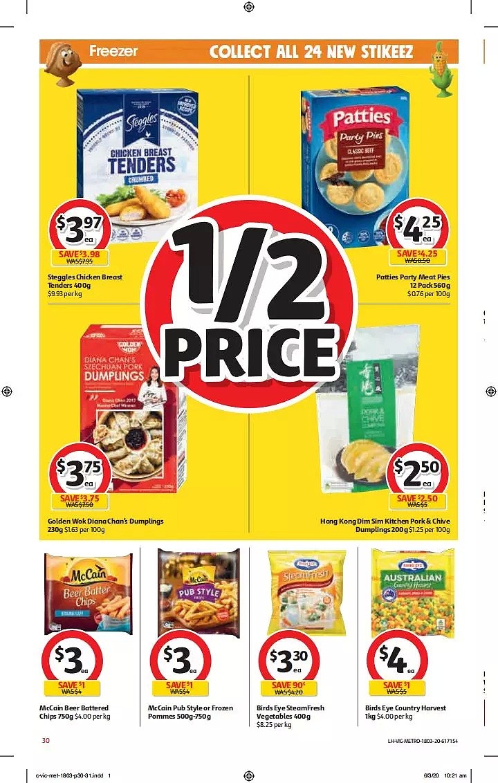 Coles 3月18日-3月24日折扣，饺子半价 - 30