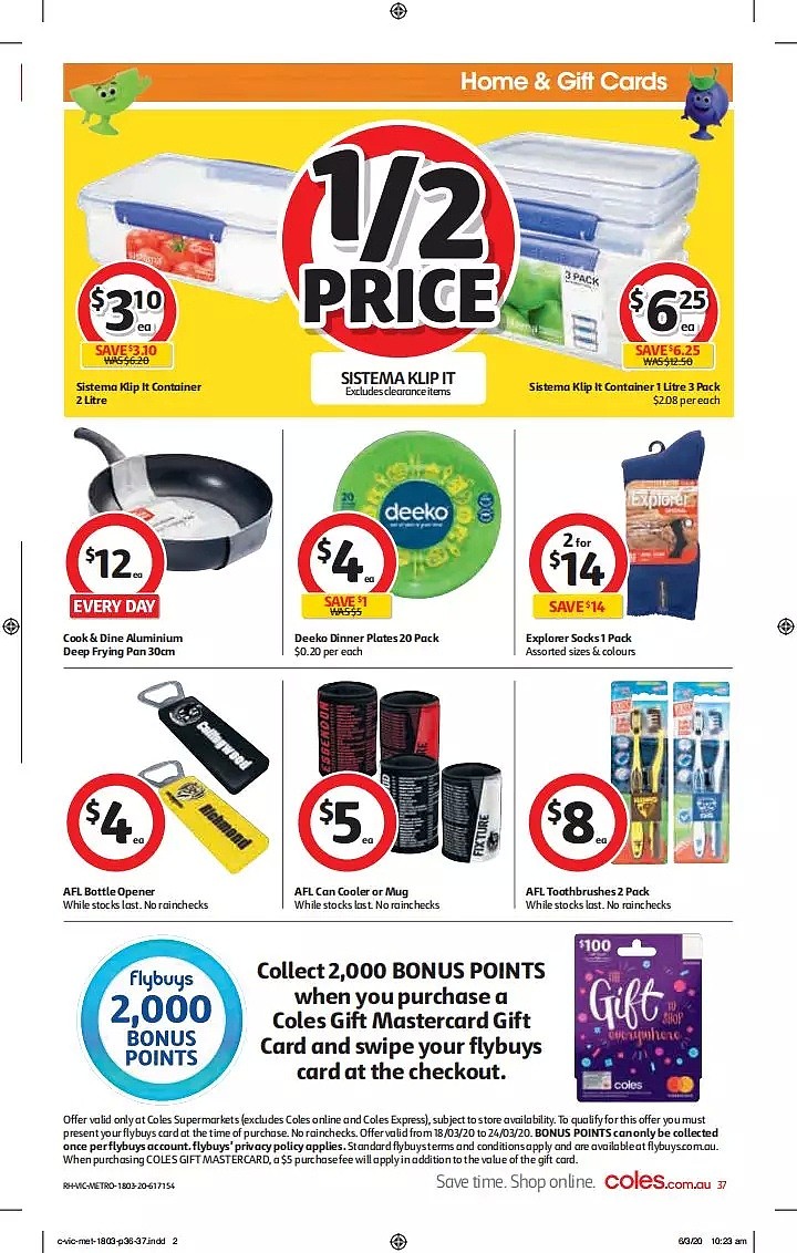 Coles 3月18日-3月24日折扣，饺子半价 - 37