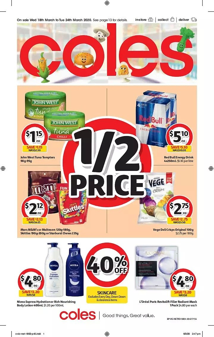 Coles 3月18日-3月24日折扣，饺子半价 - 40