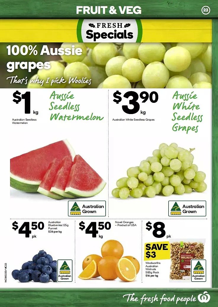 Woolworths 3月18日-3月24日折扣，冻饺、洗衣粉半价 - 23