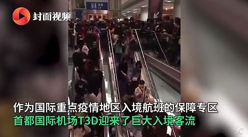 又封一城！国外越来越危险，大批华人回国避难，首都机场入境人员挤爆航站楼！还有5旅客带了121件行李（组图） - 16