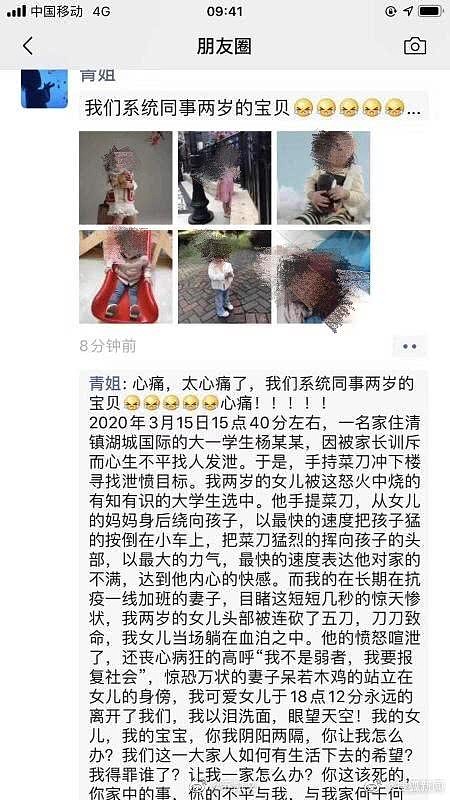 19岁大学生情绪失控，持刀残忍砍死一名两岁女童，5刀致命！杀完人后高呼：我要报复社会…（组图） - 2