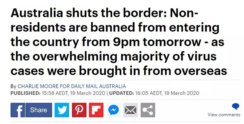 又一所悉尼幼儿园，紧急关闭，澳洲官宣：关闭国门！总理威胁学校：不准关门，否则不给钱... - 2