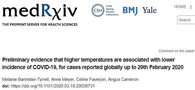 新发现 ！全球数据分析，温度越高，新冠肺炎发病率越低（组图） - 1