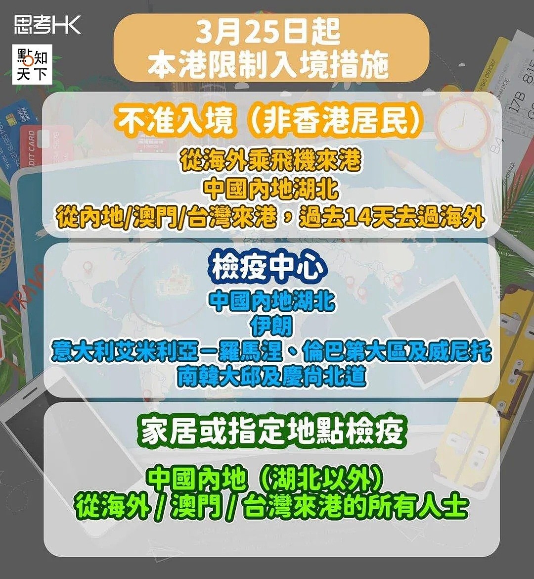 非港人不准从机场入境！香港防控升级，却还有人佛系防疫，连口罩都不戴（组图） - 3