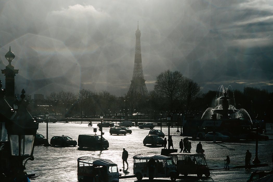 3月，巴黎的协和广场。